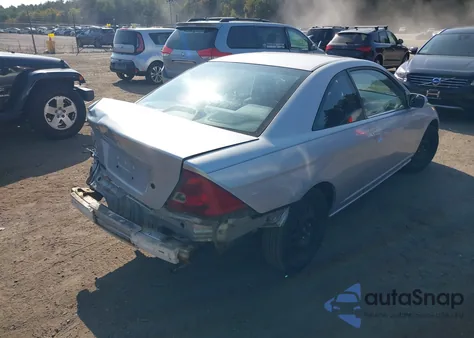 2002 Honda Civic Ex z USA, uszkodzony, nr VIN 1HGEM22922L101559